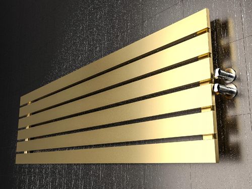 Grzejnik pokojowy poziomy BELLOSLIM 45x120 złoty na Arena.pl