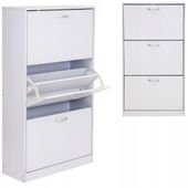 szafka na buty regał 3 komory obuwie komoda pojemna do przedpokoju regał