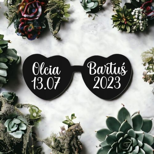 Naklejki na okulary wesele ślub panieński napisy na Arena.pl