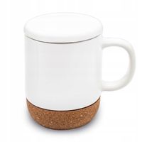 2 x Kubek ceramiczny Bella Fiore porcelana 380 ml z zaparzaczem pokrywką bi