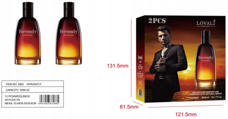 FERVENTLY PERFUMY MĘSKIE 2x50ml zdjęcie 2