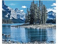 40X50CM JEZIORO MALIGNE ZIMĄ OBRAZ