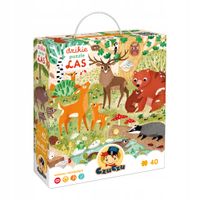 CzuCzu Dzikie puzzle 40 el. Las