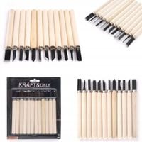 Kraft dele dłuta rzeźbiarskie 12 szt. KD11774