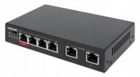 Switch 6xRJ45 10/100 w tym 3xPoE i 1xHighPowerPoE