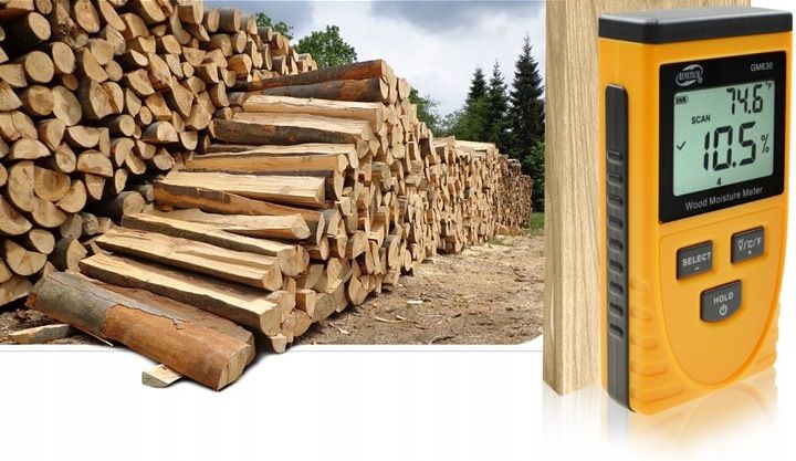 BEZINWAZYJNY WILGOTNOŚCIOMIERZ INDUKCYJNY MIERNIK WILGOTNOŚCI DO DREWNA LCD zdjęcie 11