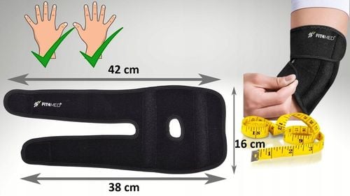 Opaska ściągacz łokieć tenisisty neoprenowa UCISKOWA na LOKIEC STABILIZATOR na Arena.pl