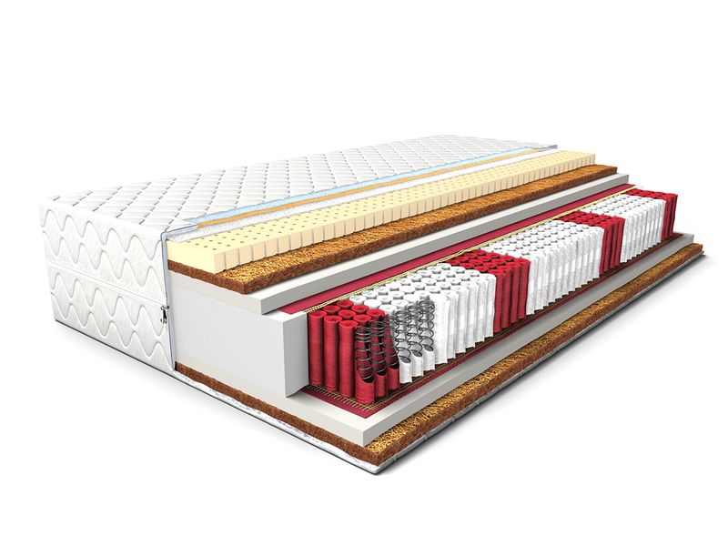 MATERAC Comfort Fit 80x190 Multipocket Kokos Lateks zdjęcie 4