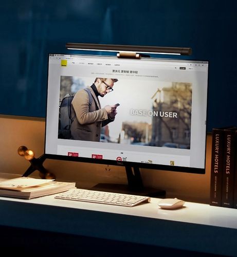 Baseus ergonomiczna dotykowa regulowana lampka wisząca LED na monitor USB-C na Arena.pl