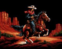 Plakat 76x60,5cm Galop przez Prerię