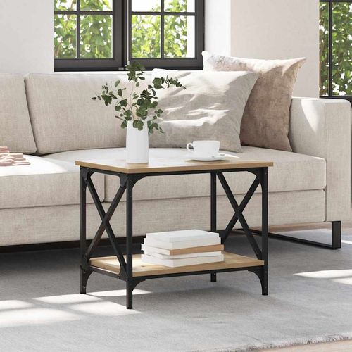 Stolik boczny dąb artisan 55 x 38 x 45 cm na Arena.pl