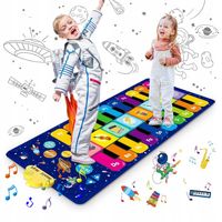 DUZY MATA MUZYCZNA DO TAŃCZENIA ZABAWKA GRA PIANINKO DLA DZIECI 120x48CM