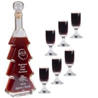 Karafka "CHOINKA" 0,5L z 6 kieliszkami prezent na święta