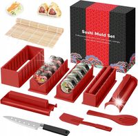 12X ZESTAW DO ROBIENIA SUSHI MATA ROLKA SAMODZIELNEGO KOMPLETNY PAŁECZKI