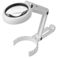 Lupa jubilerska biurkowa 5x 11x 8 led składana usb z podświetleniem