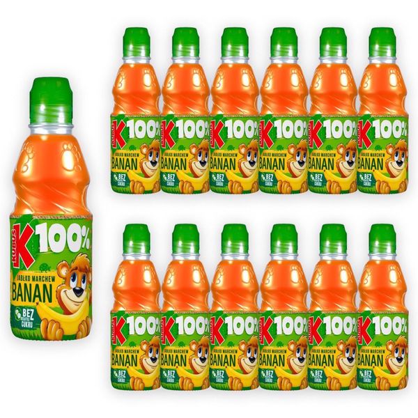 Kubuś 100% Sok banan marchew jabłko 300 ml x 12 sztuk zdjęcie 2