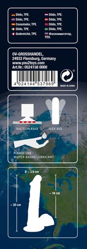 Dildo z jądrami - European Lover medium na Arena.pl