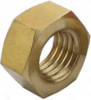 4x Nakrętka M3 mosiężna kl. 5 złota