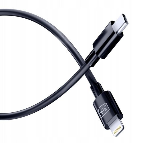 Czarny Kabel USB-C to Lightning 20W 5A 1.2m - 3mk Hyper Cable Black na Arena.pl