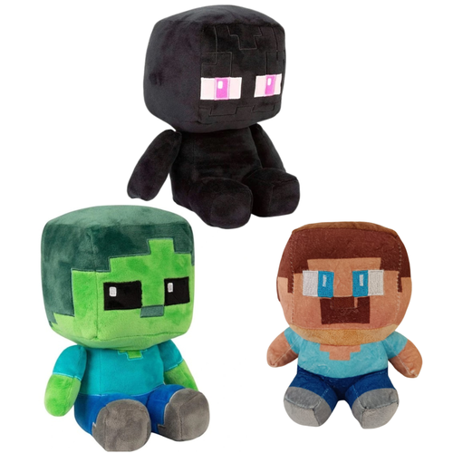 PLUSZOWA MASKOTKA MINECRAFT STEVE DIAMENTOWY 20 CM na Arena.pl