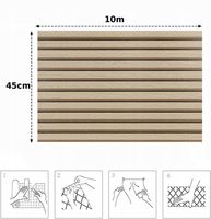 SAMOPRZYLEPNA Z KLEJEM TAPETA LAMEL DESKI ŚCIENNA DREWNIANE 3D 45cm x 10m