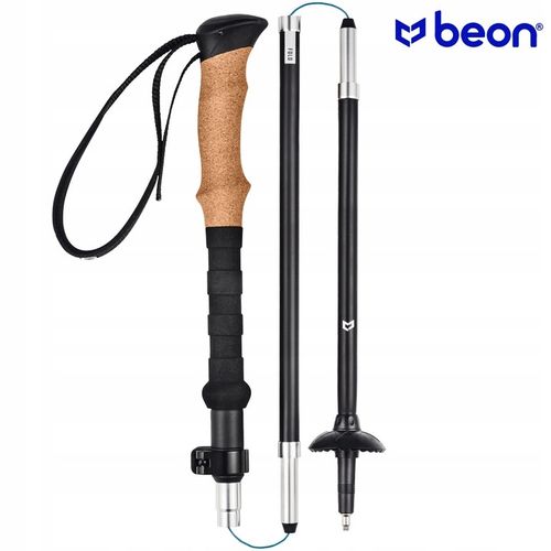 KIJE TREKKINGOWE SKŁADANE REGULOWANE KIJKI W GÓRY TURYSTYCZNE BEON FOLD na Arena.pl