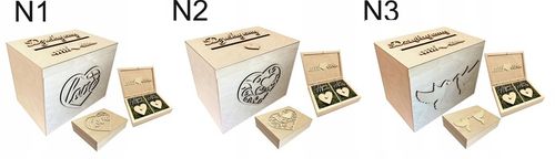 Białe pudełko skrzynka na ślub i wesele komplet zestaw obrączki i koperty na Arena.pl