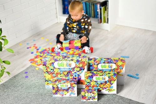 KLOCKI WAFLE KONSTRUKCYJNE MELI Basic 150 El MINI PUZZLE GOFRY EDUKACYJNE na Arena.pl