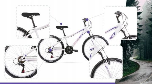 ROWER GÓRSKI MTB 24 ROMET JOLENE SHIMANO ALU OŚWIETLENIE I STOPKA GRATIS na Arena.pl