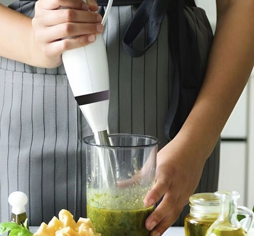 Blender ręczny kompaktowy 300W stal nierdzewna do zup sosów koktajli na Arena.pl