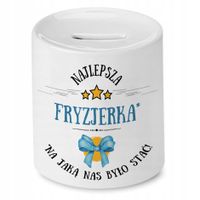 Skarbonka Dla Fryzjerki Idealny Imieniny Prezent Z Nadrukiem Ze Zdjęciem
