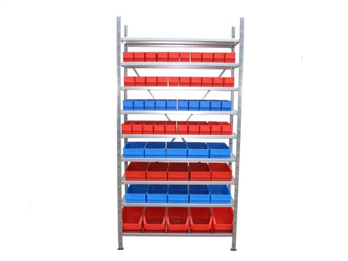 Regał 9 półek z 60 pojemnikami - 2000x1000x400 mm na Arena.pl