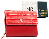 portfel damski sk. rv-786-sla-4811 red croco-red