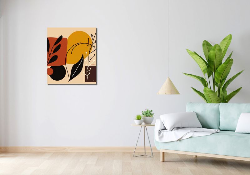 Obraz 60x70cm Ciepłe Kontury zdjęcie 2