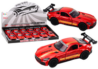 Auto Sportowe Samochód 1:32 Figurka Czerwona Spojler Metal