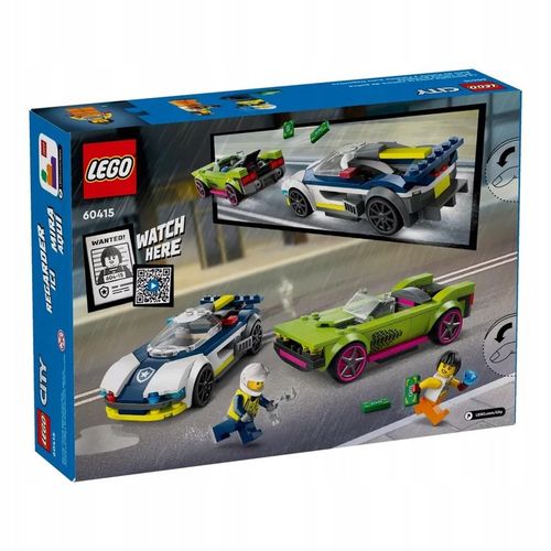LEGO City Zestaw 60415 Pościg radiowozu za muscle carem auto + Torba LEGO na Arena.pl