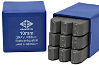 ZNACZNIKI NUMERATORY BETA GRAVUREM CYFRY 0-9 10 mm