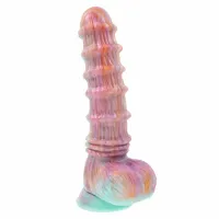 evolved fantasy vibrator 27.6 cm silikonowy, 8 trybow, pilot, fioletowy