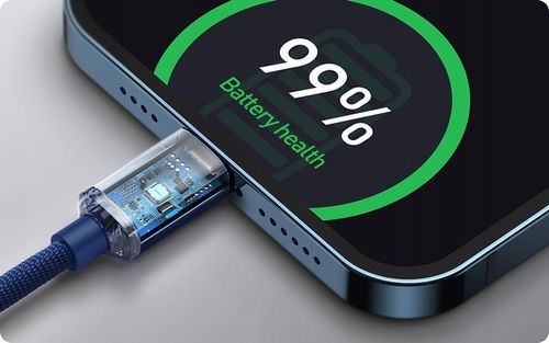 WZMACNIANY KABEL PRZEWÓD BASEUS USB DO IPHONE PD 2M SZYBKIE ŁADOWANIE 20W na Arena.pl