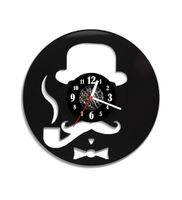 Zegar ścienny z płyty winylowej Gentleman 10.1