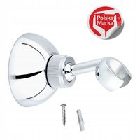 Uchwyt prysznicowy ścienny punktowy regulowany metalowy mocny SOTBE