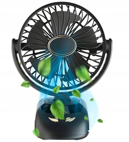 WENTYLATOR BIURKOWY Bezprzewodowy Z KLIPSEM I PODSTAWĄ Aroma BOX Cichy na Arena.pl