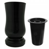 Wazon nagrobkowy czarny ciężki wazony nagrobne