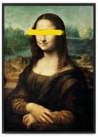 Plakat Mona Lisa da Vinci pop art 40x50 cm w czarnej ramie