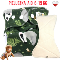 Pieluszka Wielorazowa AIO Kieszonka bambus BORSUKI  NappiMe