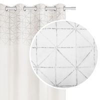 Zasłona gotowa na przelotkach GLOSSY 140x250 półzaciemniająca biała