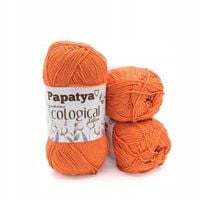 WŁÓCZKA PAPATYA ECOLOGICAL - BAWEŁNA POMARAŃCZ 702