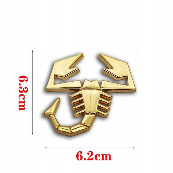Emblemat Naklejka SKORPION FIAT ABARTH 500 Tuning zdjęcie 13