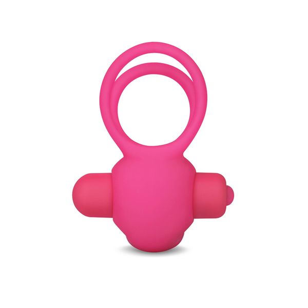 Power Clit Duo Silicone Cockring Pink zdjęcie 6