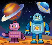 FOTOTAPETA dziecięca ROBOTY KOSMOS 395x280